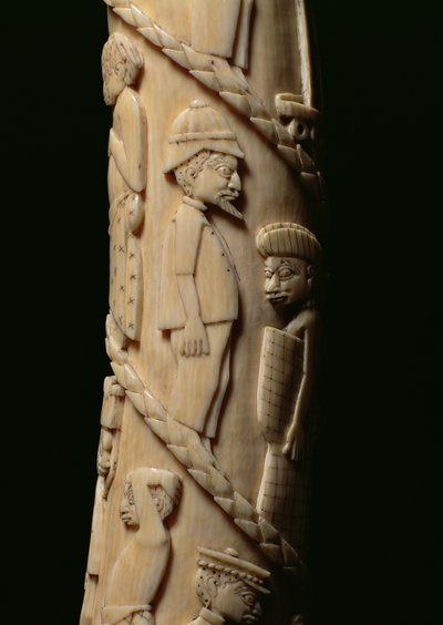 Oyulmuş Tusk, 223943 Kongo fildişi detayı by African